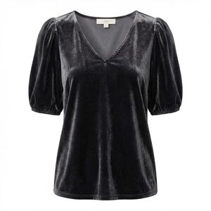 Elegant Black Velvet Top